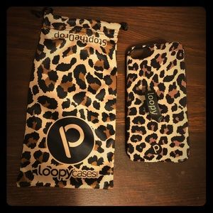 Loopy leopard IPhone 7S phone case